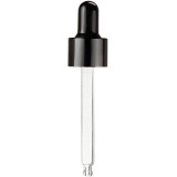 Пипетка 30 мл черная, DIN20, пластик