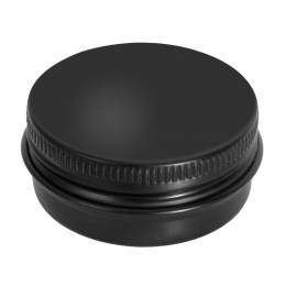 Баночка 15 мл алюмінієва матова чорна, 40×18 мм