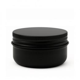 Баночка 80 мл алюмінієва матова чорна, 68×35 мм