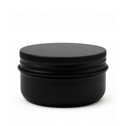 Баночка косметическая алюминий 50 мл - (черная ns)