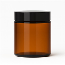 Баночка косметическая стекло 100 мл - (янтарная)