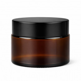 Баночка 50 мл стеклянная коричневая