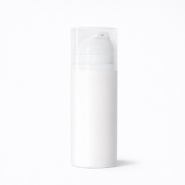 Флакон 30 мл вакуумний пластиковий білий, ковпачок прозорий