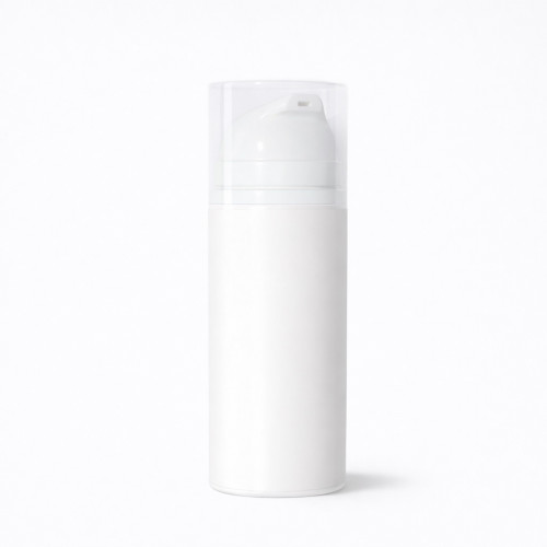 Флакон 30 мл вакуумний пластиковий білий, ковпачок прозорий