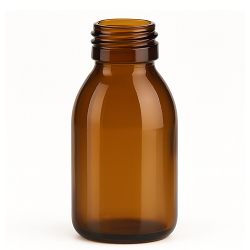 Флакон 100 мл скляний коричневий, din28
